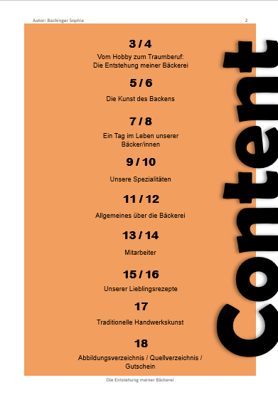 Content meines magazins