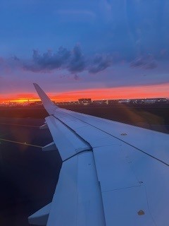 Flug in den Urlaub
